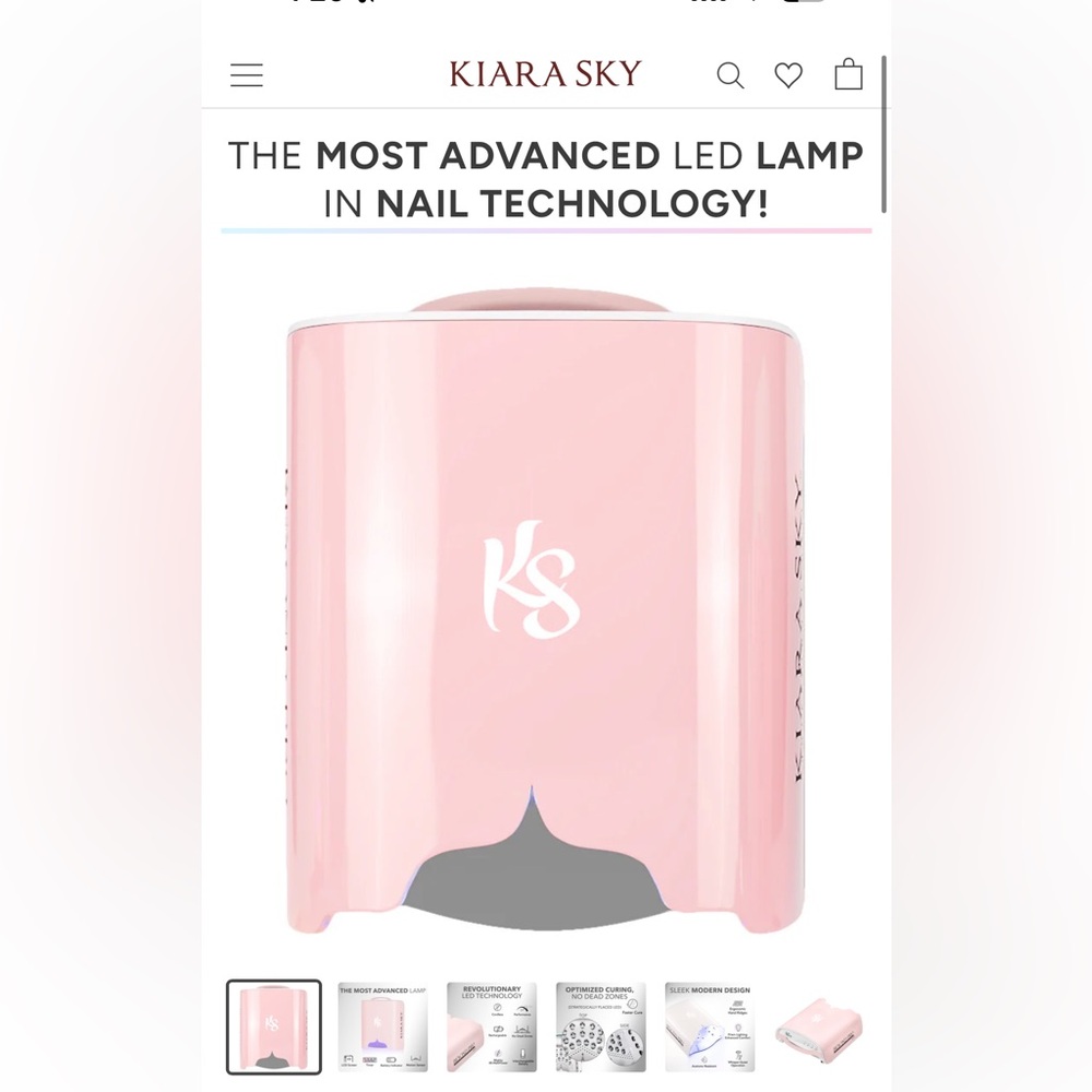 Brand New Kiara Sky UV Lamp Comes With Box & Charger